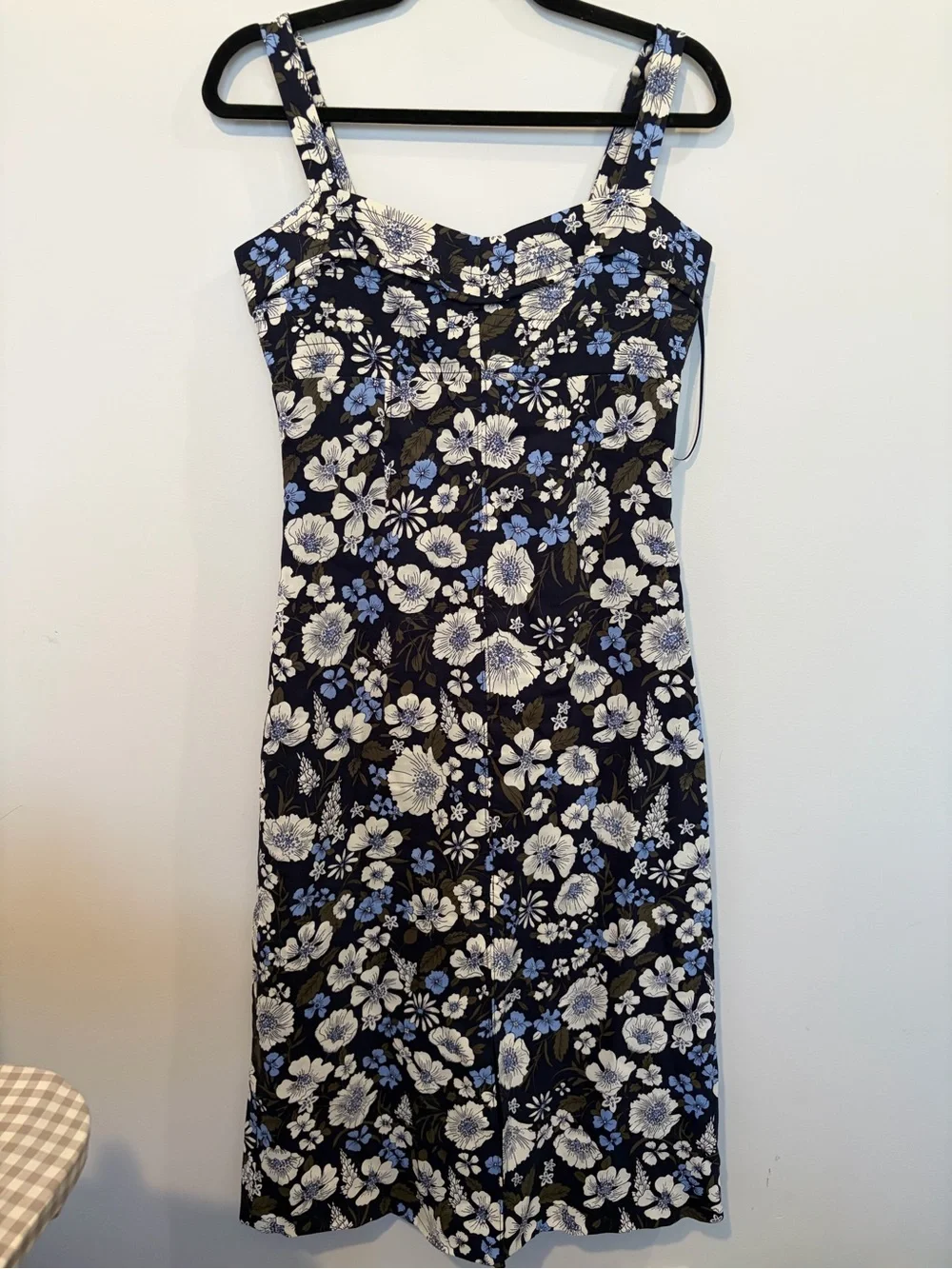 Veronica Beard Colleen floral linen-blend midi dress - 4 - Picture 4 of 16